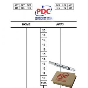 PDC Scoreset 45×30 cm