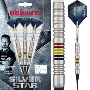 Softtip Unicorn Silverstar Dimitri Van den Bergh 80% dartpijl