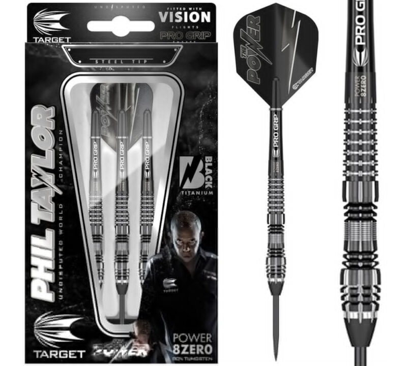 Phil Taylor 8Zero Black 4 total