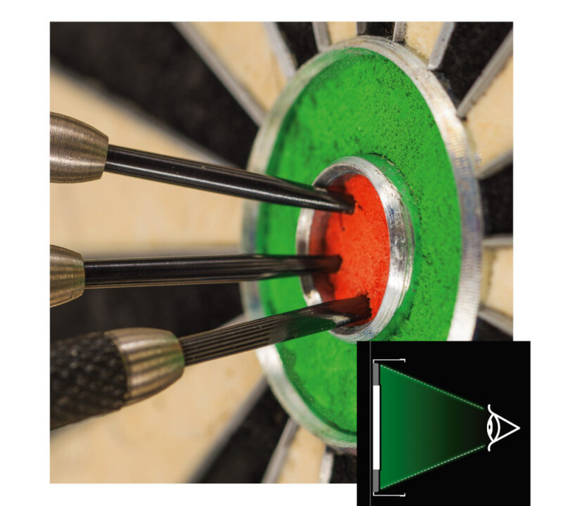 Winmau Plasma Dartbord Verlichtingssysteem zicht