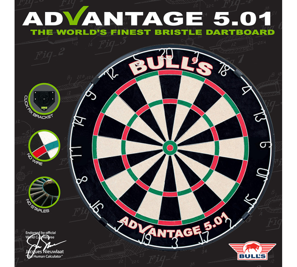 Advantage 501 Dartboard package front