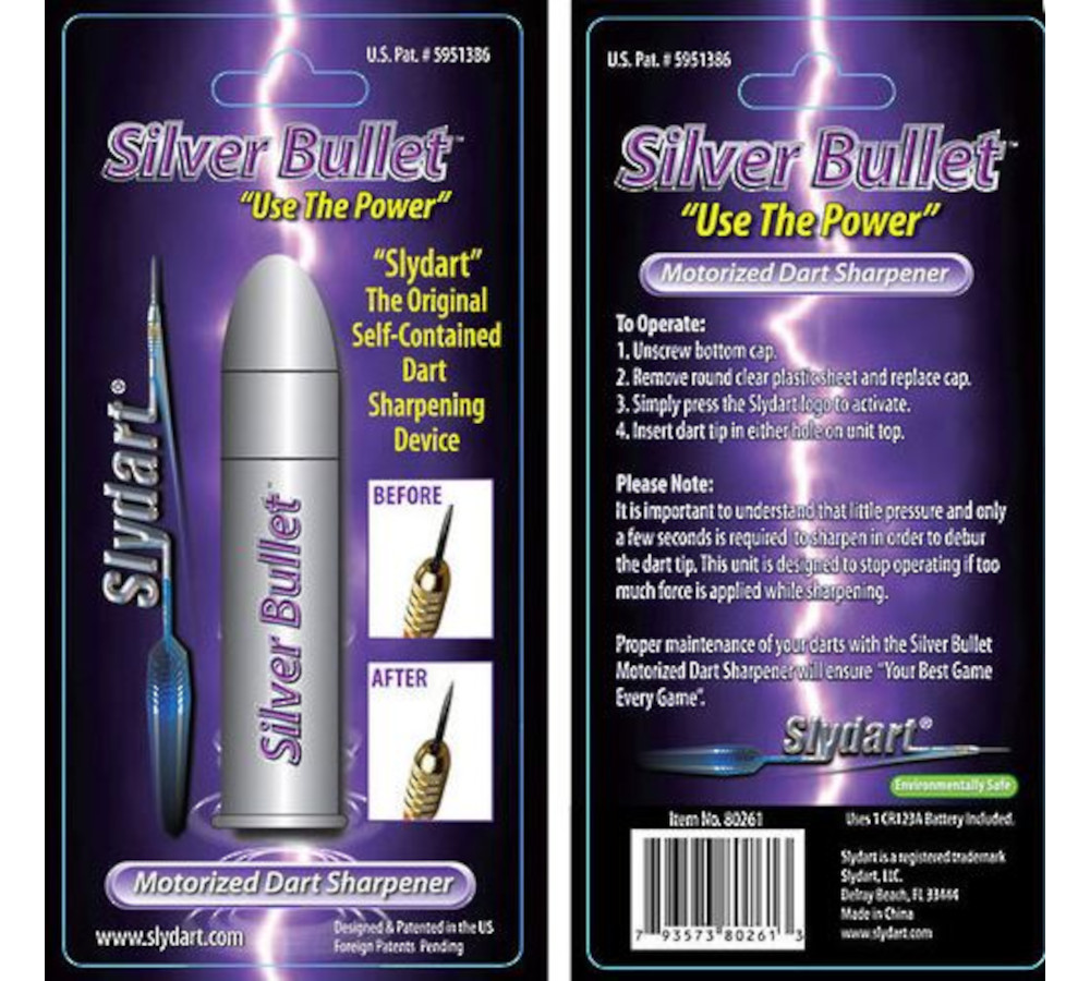 Motorized Dart Sharpener Slydart package