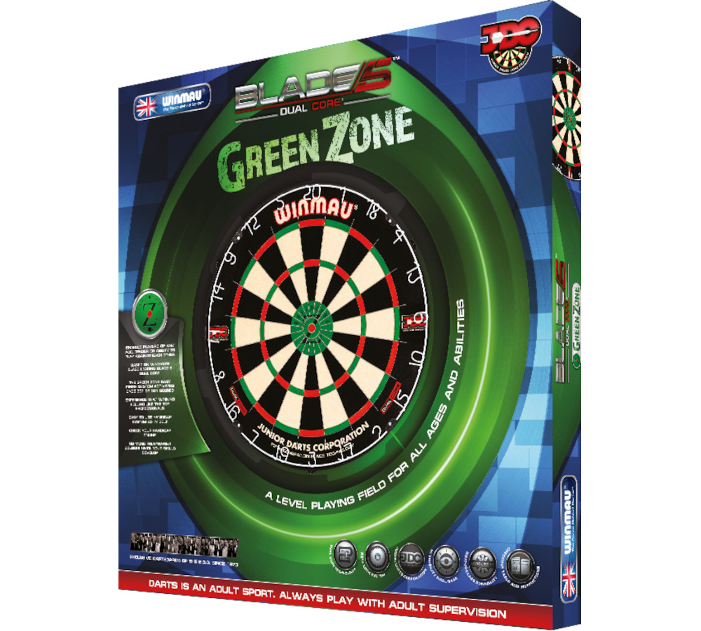 Blade Green Zone Duel Core Dartboard pakking