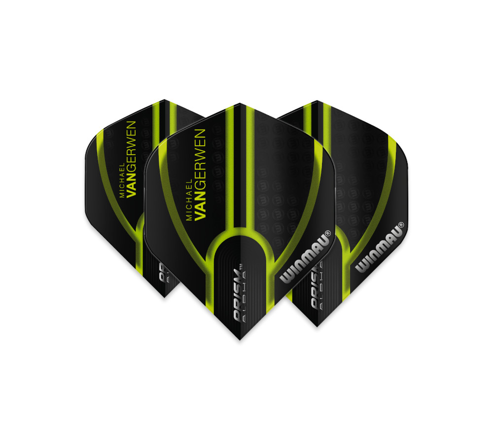 Michael van Gerwen Black Green flight set