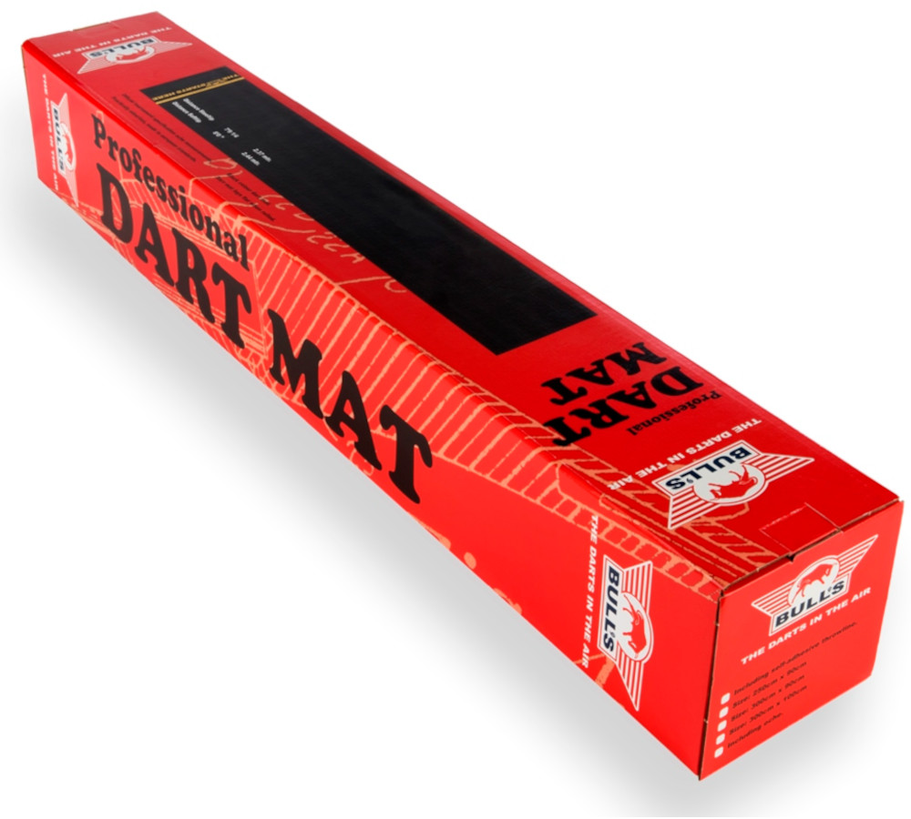 Rubber Dart Mat + Oche 300x90cm verpakking liggend