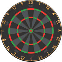 Advantage Black Professional Dartboard Advantage Black Professional Dartboard