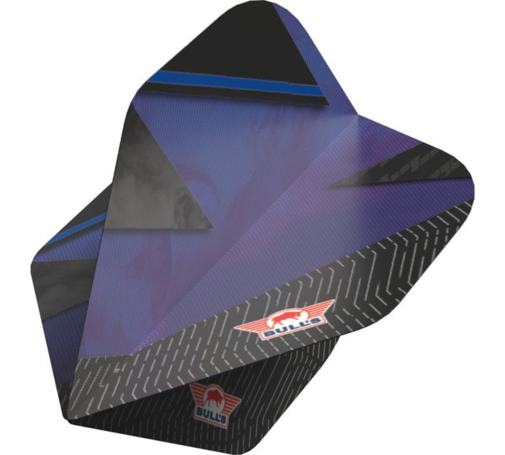 Bull’s Lightning Blue Flight uitgevouwen