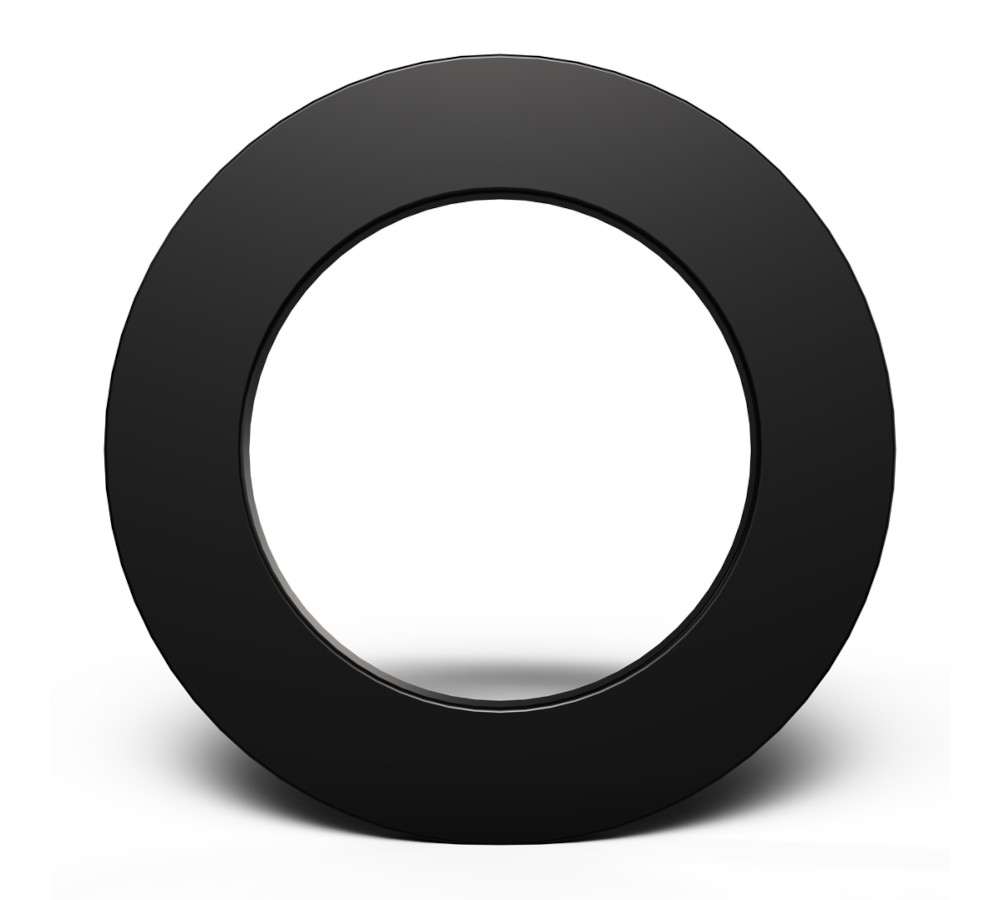 Plain PU Surround Black