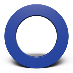 Plain PU Surround Blue