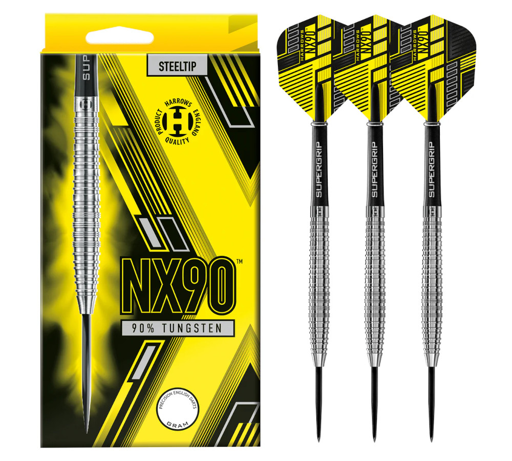 NX90 Tapered 90% Steeltipdart totaal
