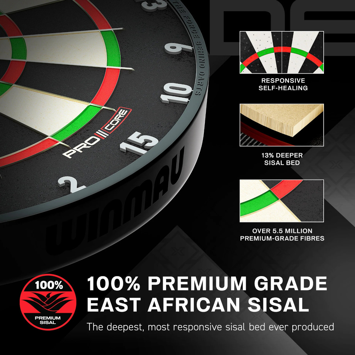 Priemium keniaans sisal Winmau Blade X