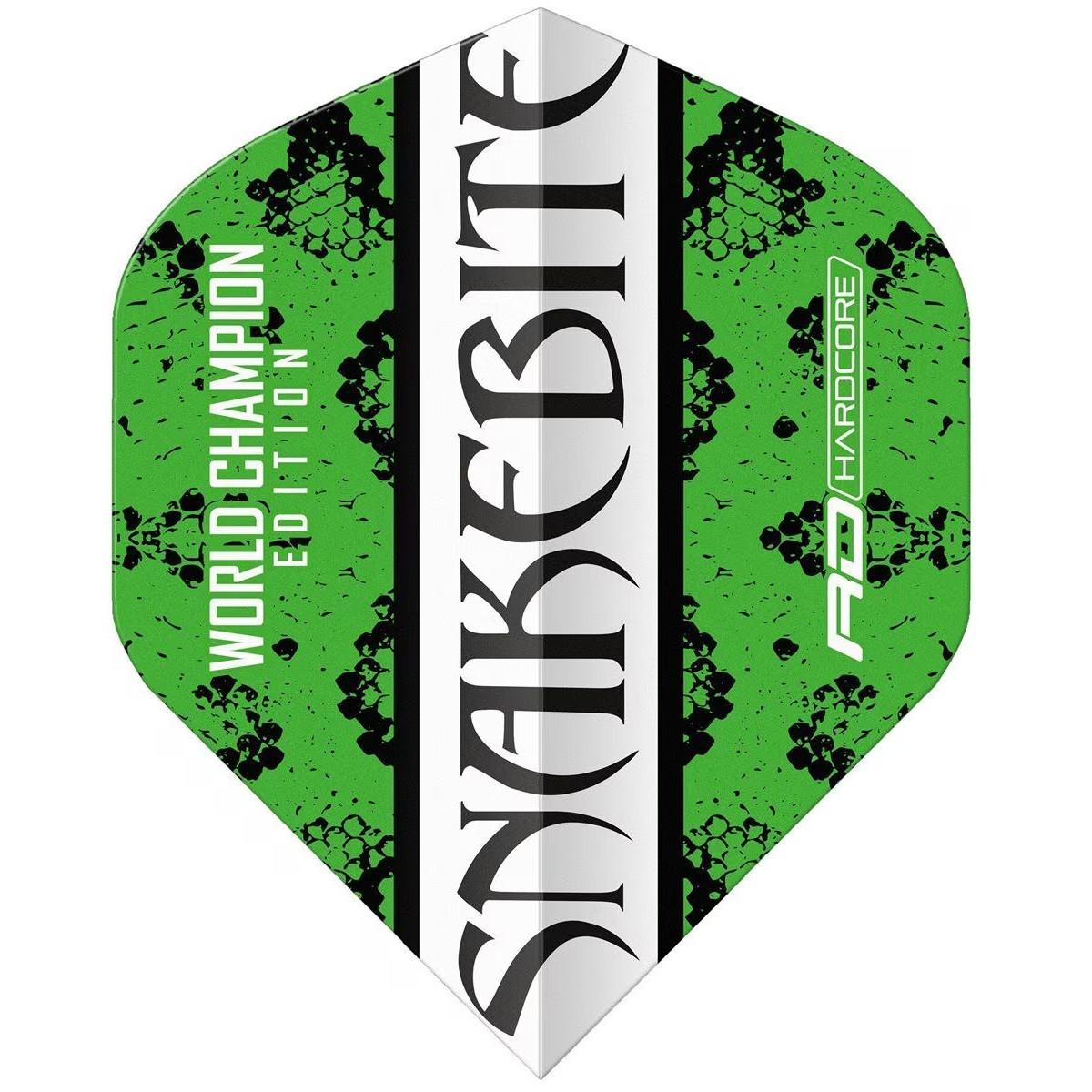Peter Wright Green & White Yin Yang Flight van Red Dragon met groene voorzijde