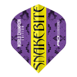 Peter Wright Purple & Yellow Yin Yang Flight