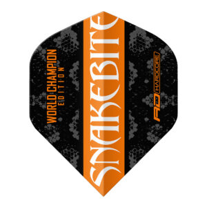 Peter Wright Orange & Black Yin Yang Flight