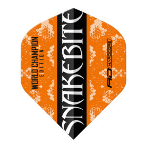 Peter Wright Orange & Black Yin Yang Flight