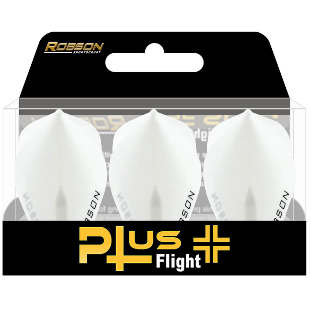 Verpakking Robson Plus Flight Fantail White met drie flights