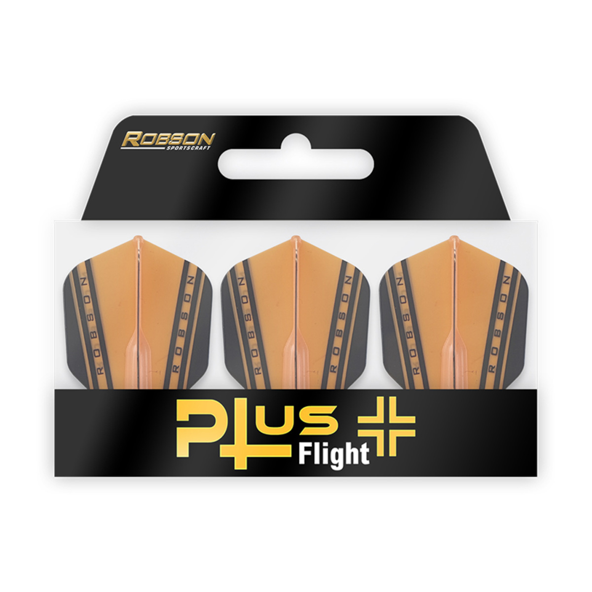 Verpakking Robson Plus Flight Standaard No.6 V Orange met drie flights