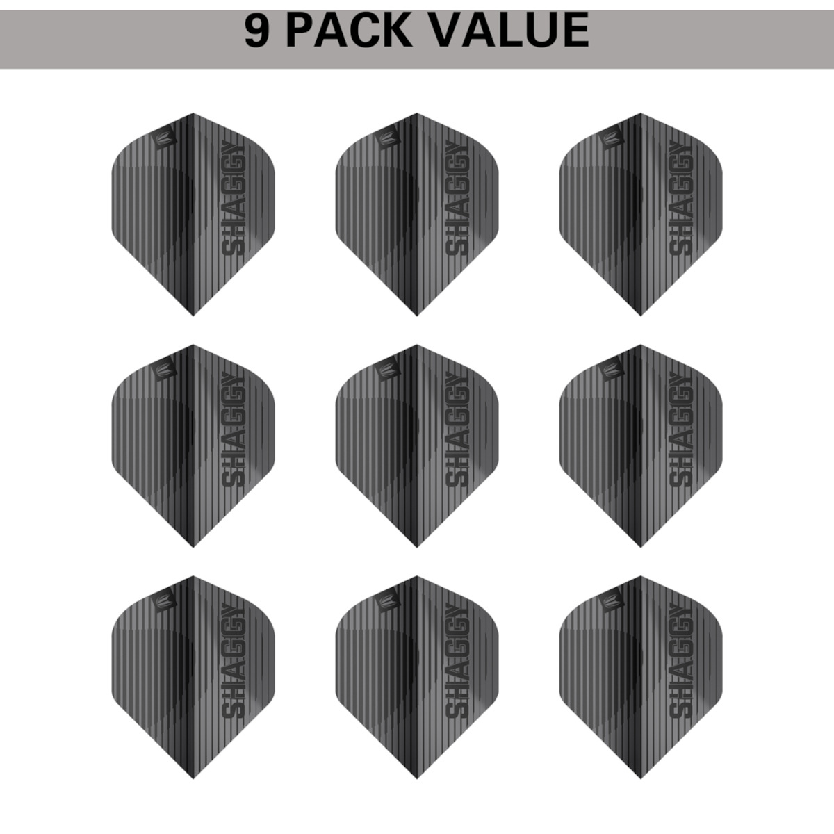 Target Scott Williams Black Standaard No.2 Flights 3 sets