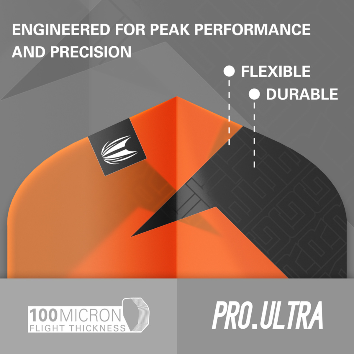 Target Pro.Ultra TAG Black Orange 100 micron dartflight