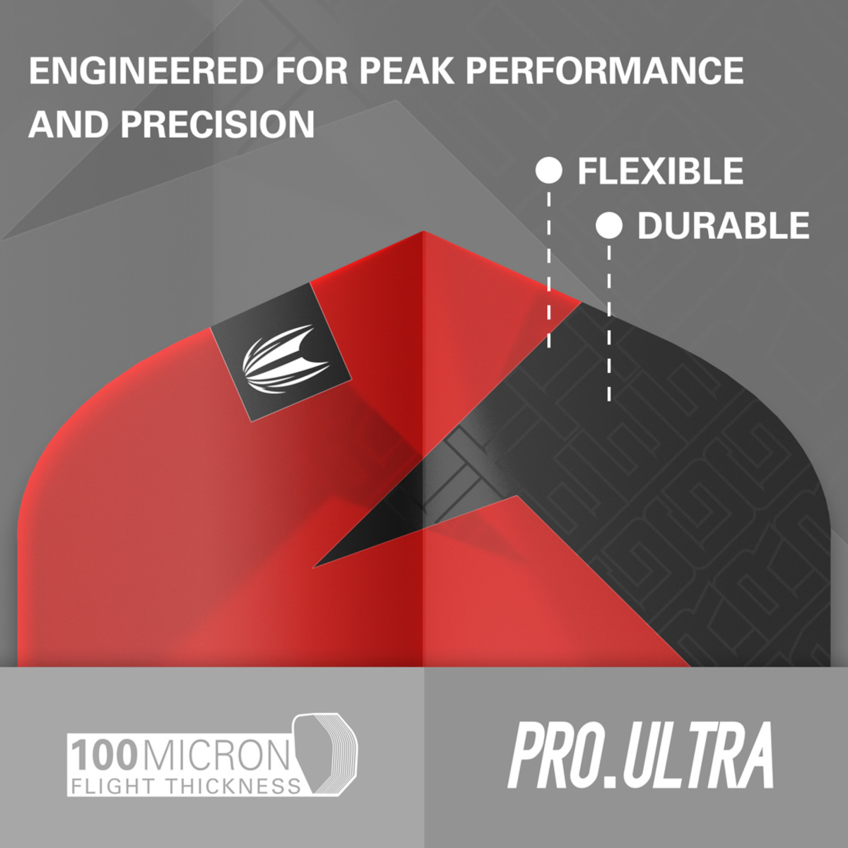 Target Pro.Ultra TAG Black Red 100 micron dartflight