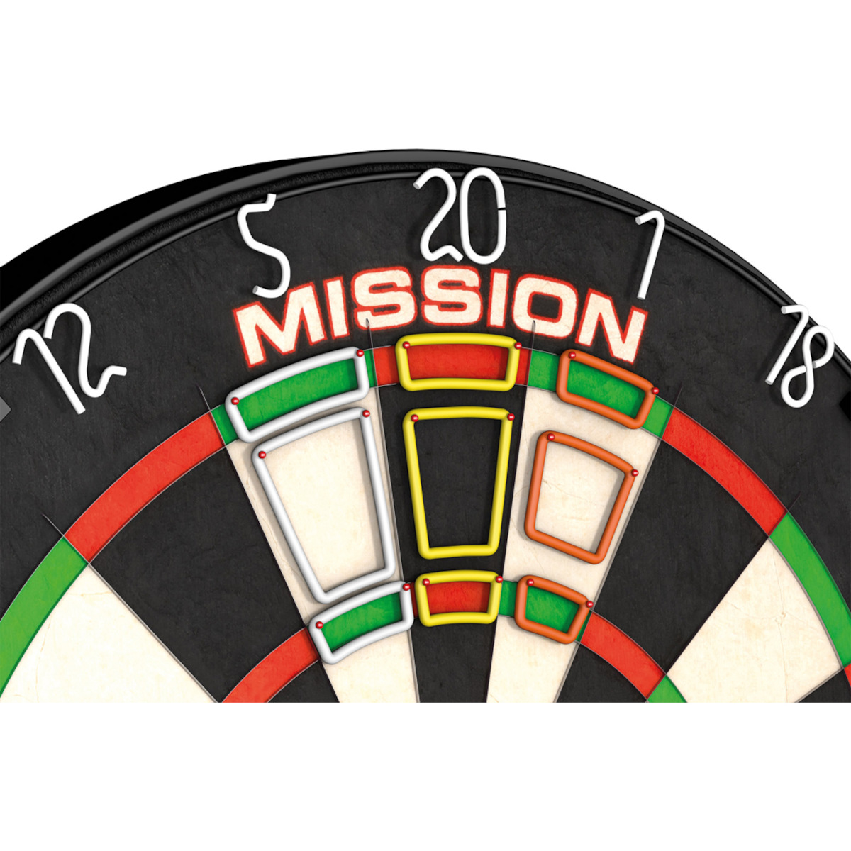Mission Darryl Fitton's Accuracy Trainer trainingsringen op dartbord