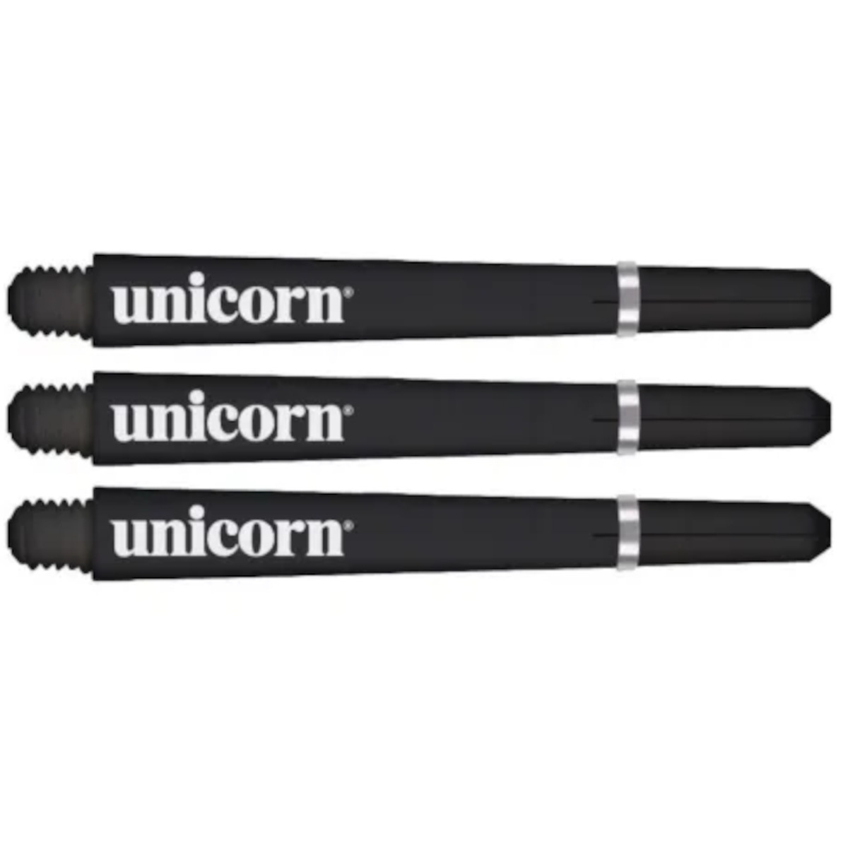 Unicorn Gripper 4 Black Medium Shafts zwart liggend